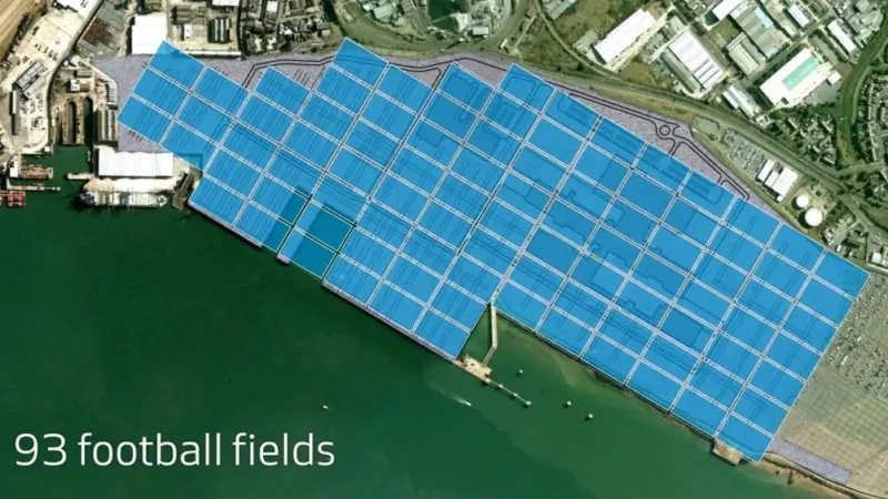 Coverage of the proposed Vestas wind turbine facility at the port of Sheerness in Kent UK.