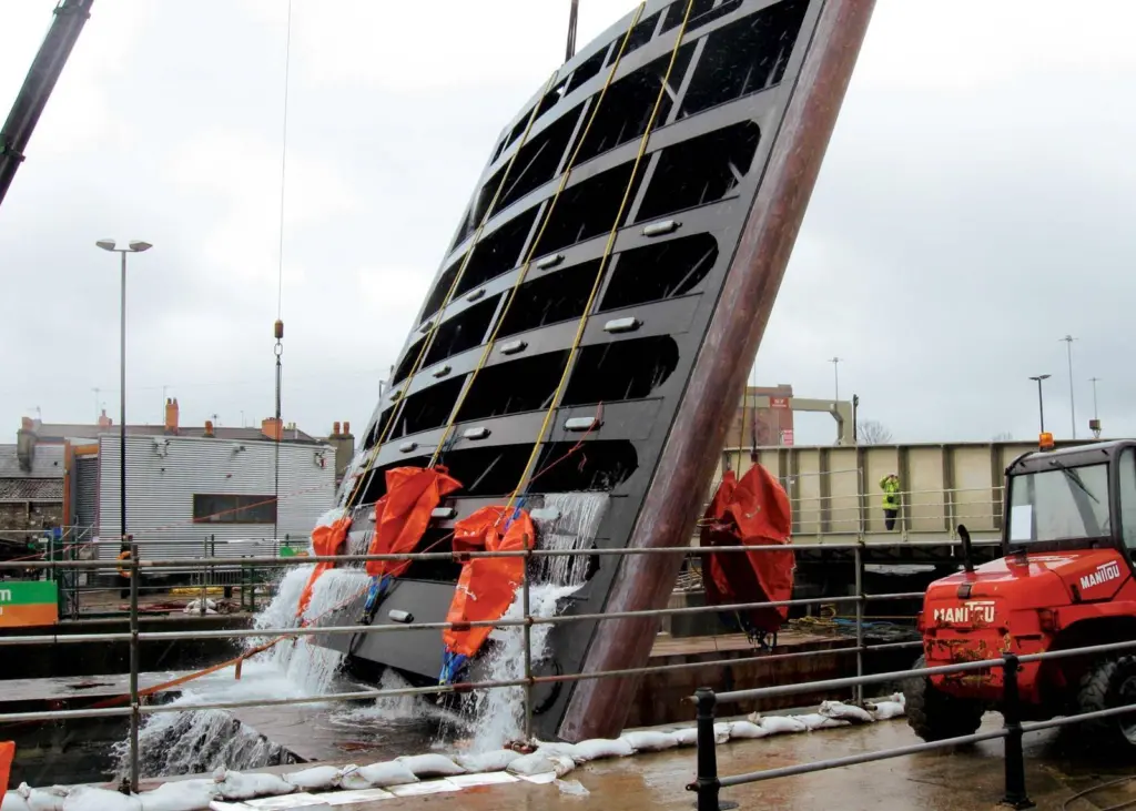 The Junction Lock flood gate installation.