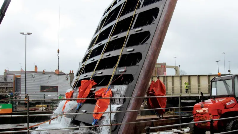 The Junction Lock flood gate installation.