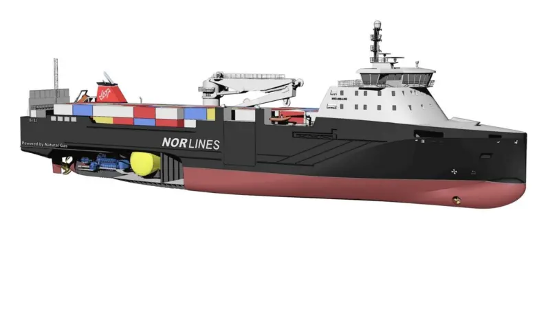An artist’s impression of the Nor Lines Environship, which will enter service along the Norwegian coast in late 2013.