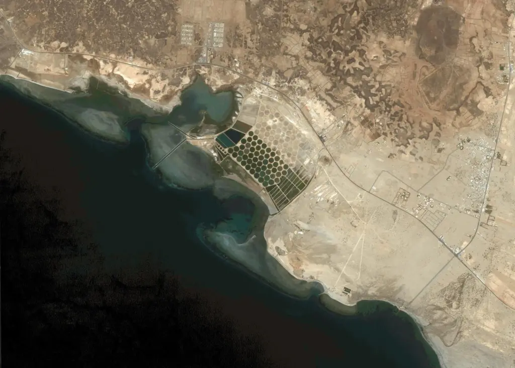 An Emapsite coastal GIS satellite image.