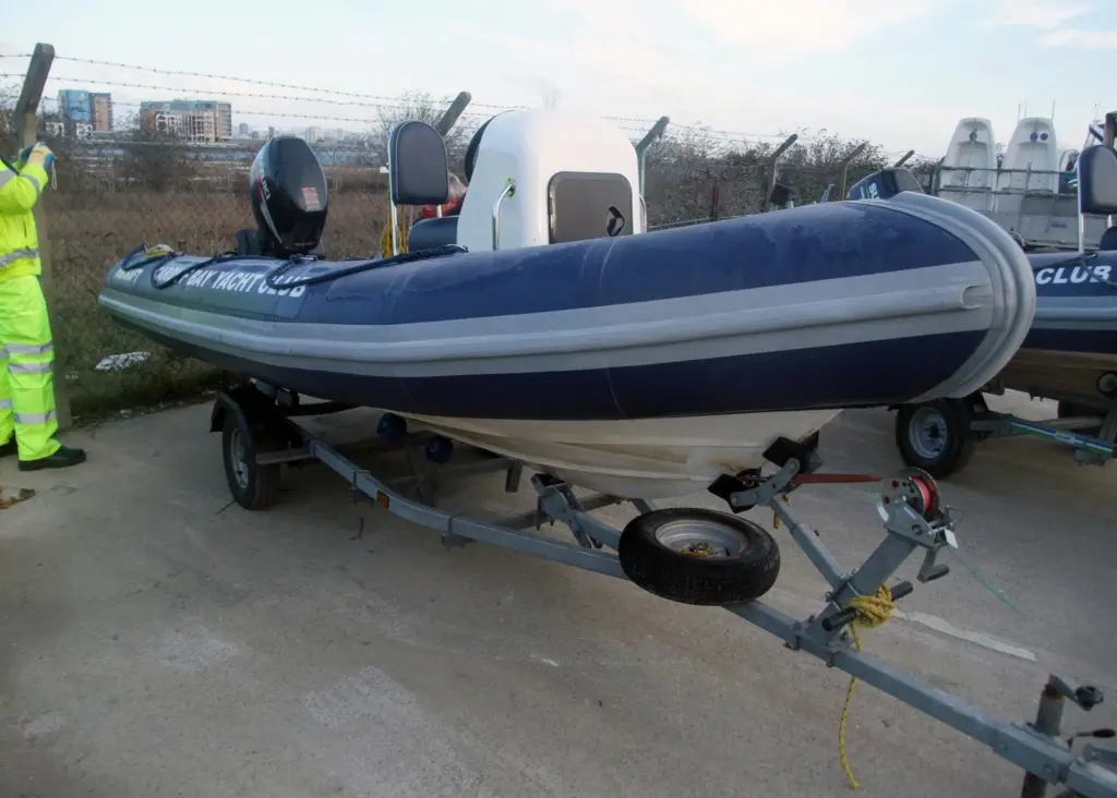 The Ribcraft RIB involved in the Cardiff Bay collision. Photo courtesy of MAIB.
