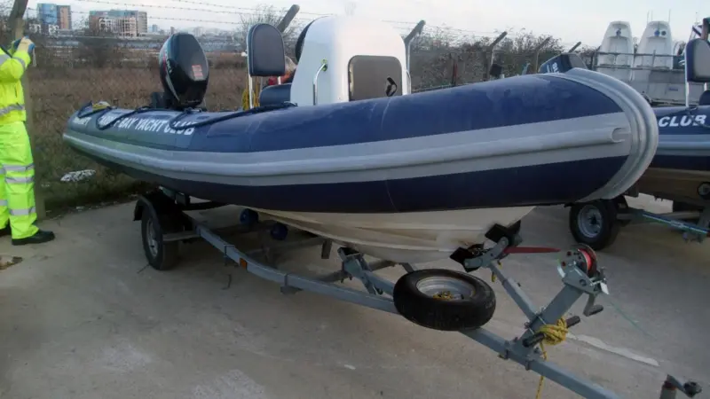 The Ribcraft RIB involved in the Cardiff Bay collision. Photo courtesy of MAIB.