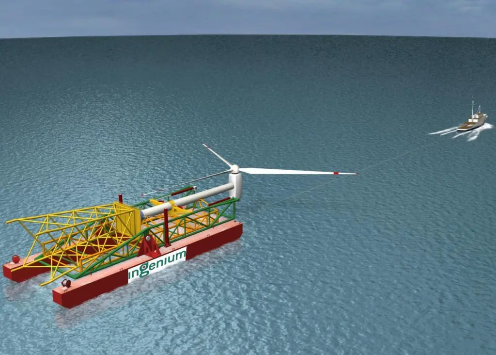 The Ingenium installation barge in full turbine configuration. Image courtesy of Ingenium AS.
