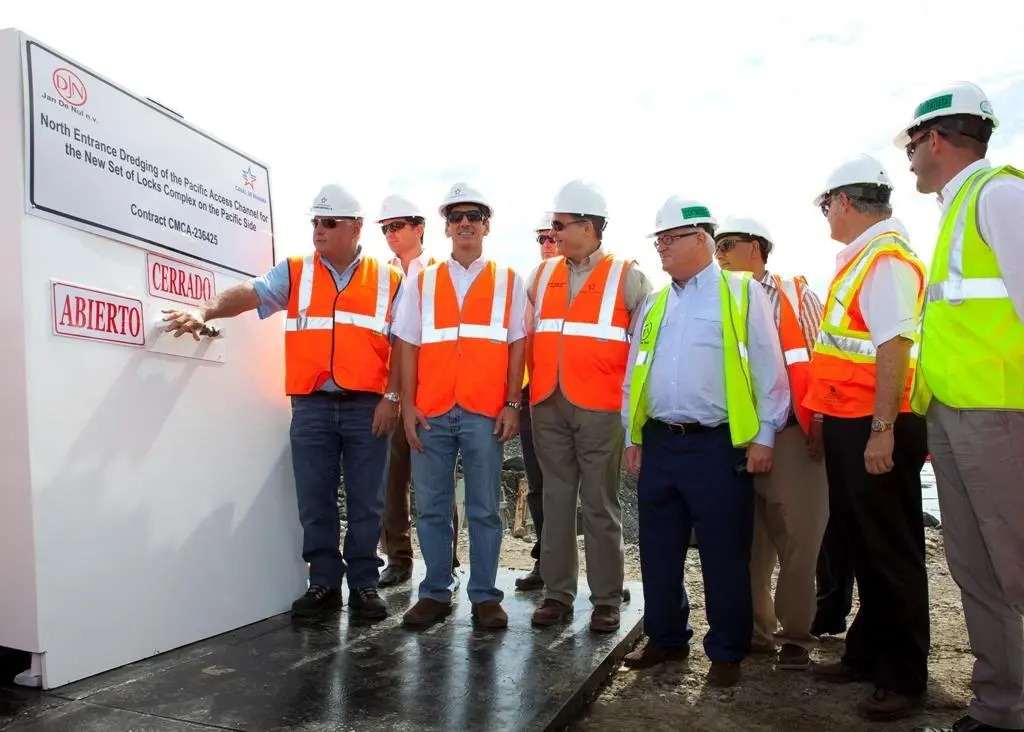 With the flooding of the newly excavated lock lanes on the Pacific Side of the Panama Canal, a new milestone has been reached