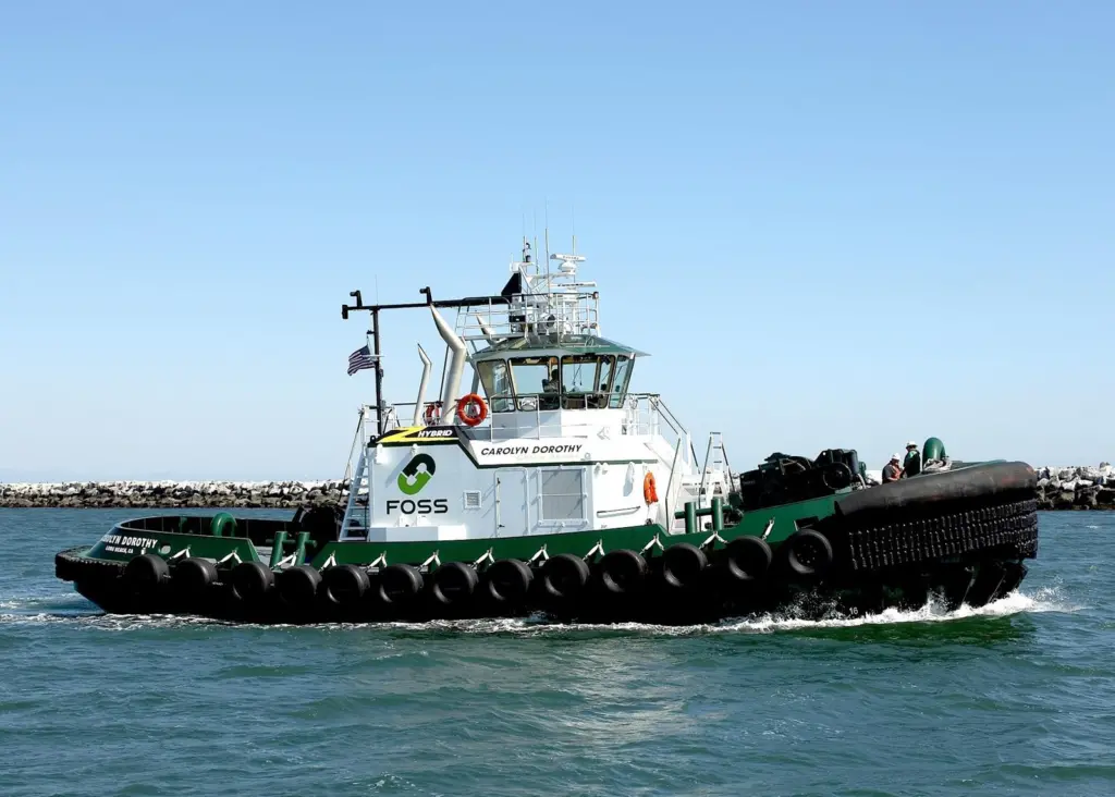 The world’s first hybrid tug Carolyn Dorothy is soon to be joined sister ship, the Campbell Foss.
