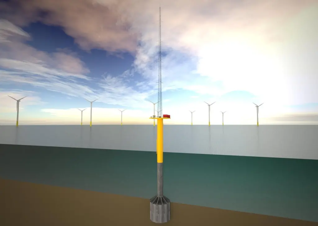 Harland and Wolff’s image of the Universal Foundation Met Mast.