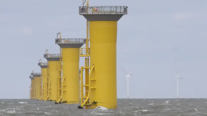 Deeper water and locations further offshore will demand a variety of foundation designs. (All photos by Peter Barker)
