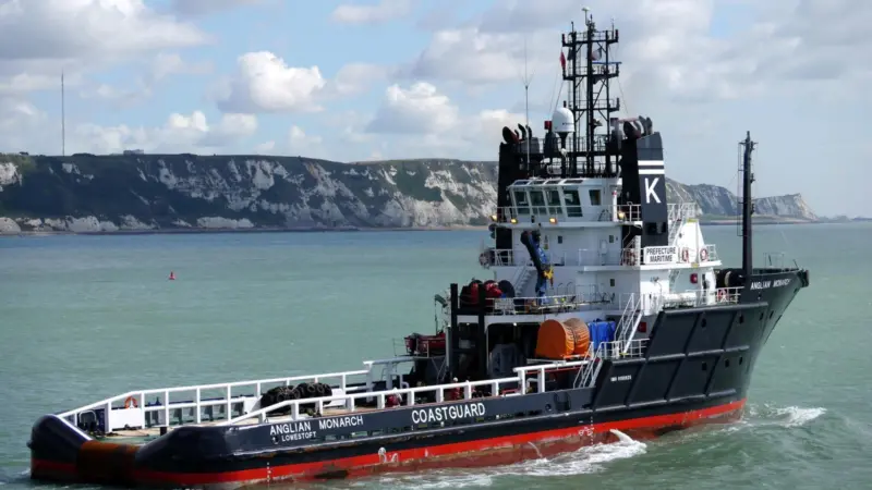 The ETV Anglian Monarch is now on station in the Western Isles of Scotland.