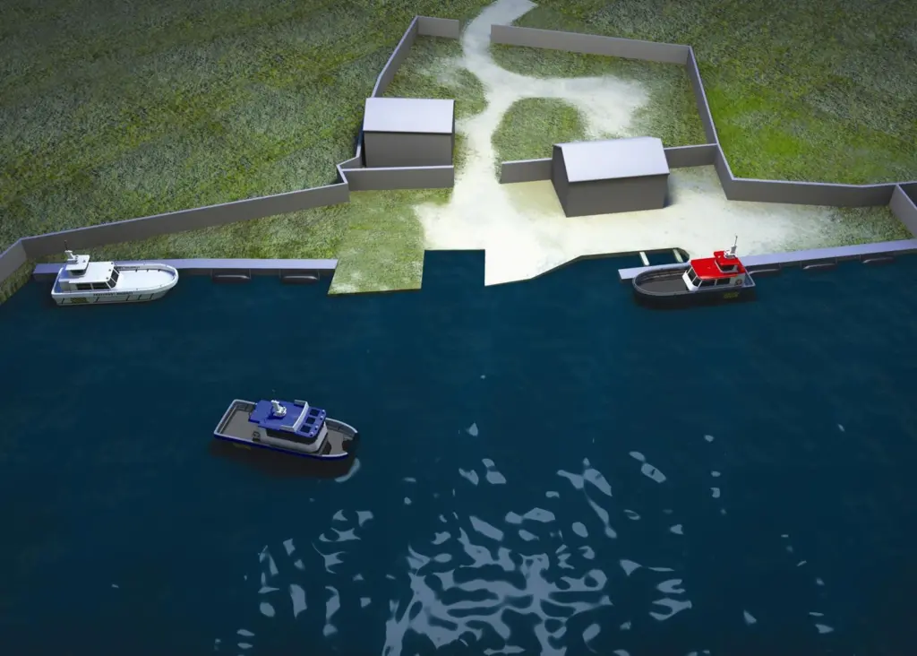 An artist’s rendering of the new facility which Fendercare Marine will open at Great Yarmouth.