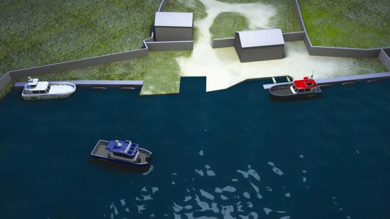 An artist’s rendering of the new facility which Fendercare Marine will open at Great Yarmouth.