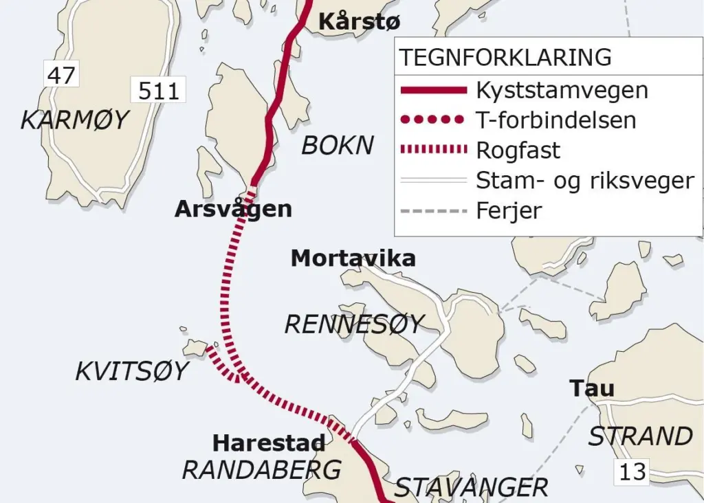 The Rogfast Tunnel will run to a depth of 350m below the Boknafjord and Kvitsøfjord on the North Sea coast of western Norway and will shorten the journey between Bergen and Stavanger by an hour.