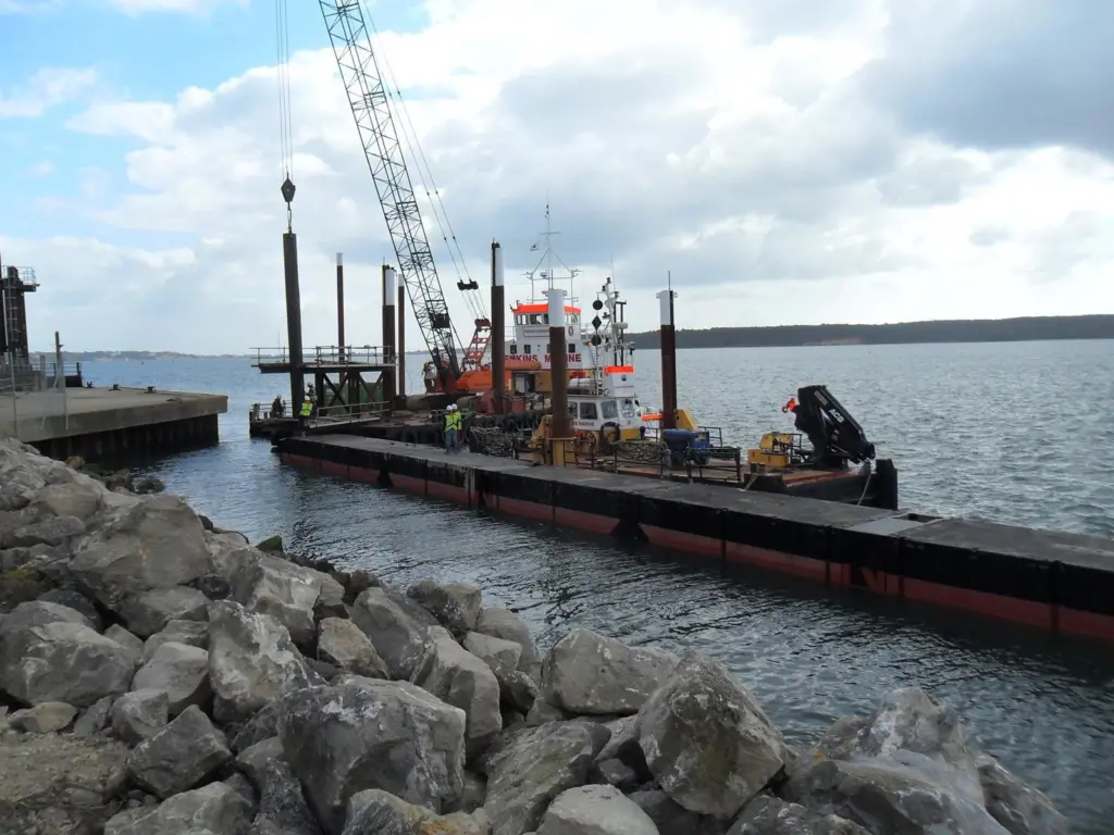 The new pontoon has been constructed by Jenkins Marine.