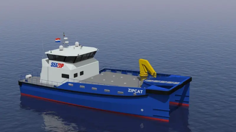Damen’s Fast Crew Supplier 2610 design has already transferred engineers to offshore wind turbines in wave heights of 1.9m.