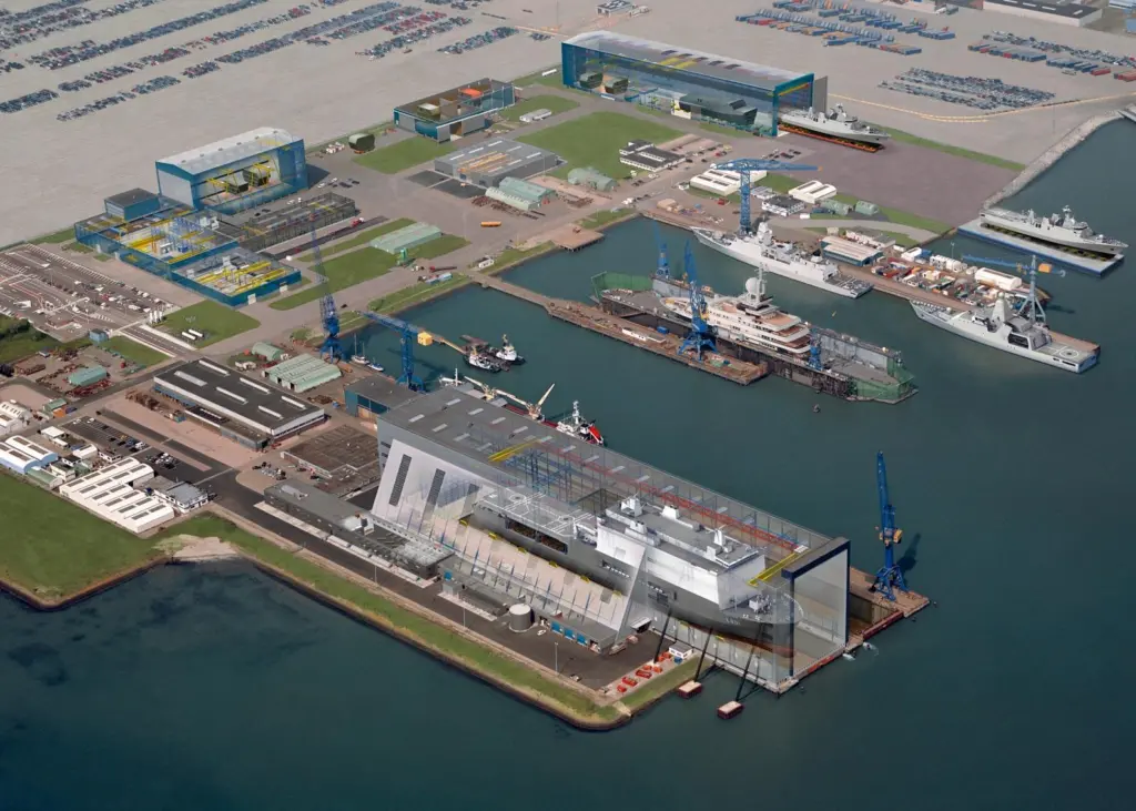 The decommissioned drilling rig  GSF Labrador was recently converted into a hotel accommodation platform at Damen’s Scheldepoort Repair & Conversion Yard in Vlissingen.