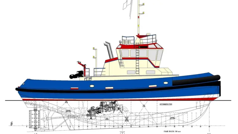 The Macduff 23m twin screw tug is to be built in Turkey and China.