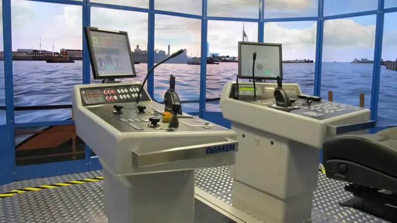 The tug simulator looks and feels very real.
