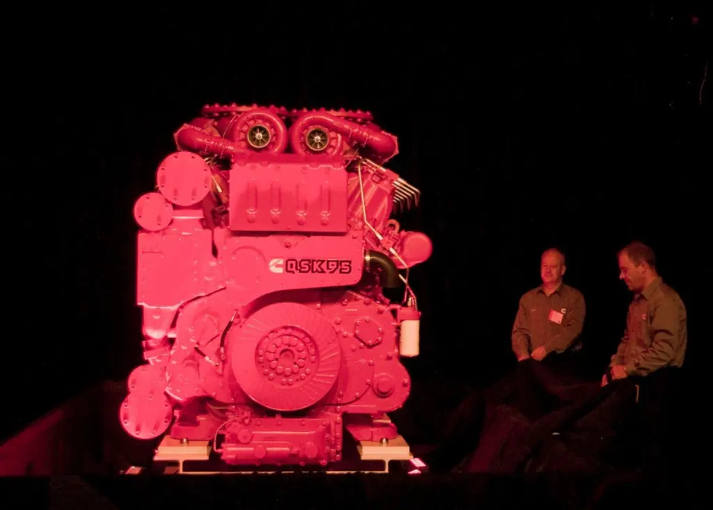 The new QSK95 marine engine makes its debut recently in the USA.