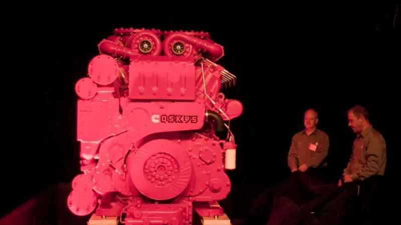 The new QSK95 marine engine makes its debut recently in the USA.
