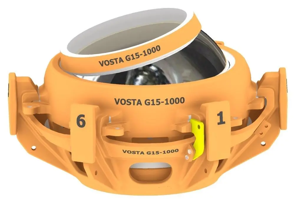 The two wear liners inside the Greenforce ball joint provide full internal protection of the ball joint against direct wear from the dredge flow.