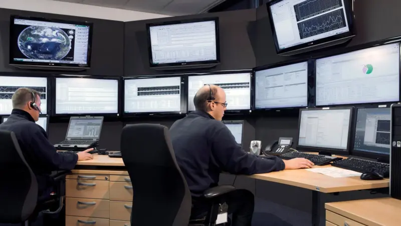 Imtech Marine’s monitoring station.