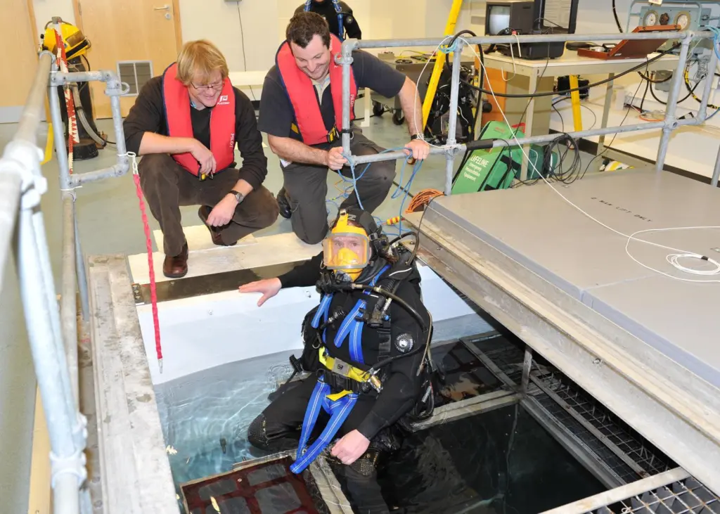 Haslar site provides expertise in maritime related technologies including hydrodynamics, propulsion, environmental chemistry, diving and submarine escape and rescue.