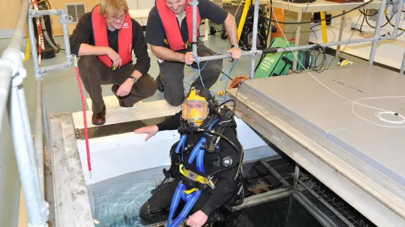 Haslar site provides expertise in maritime related technologies including hydrodynamics, propulsion, environmental chemistry, diving and submarine escape and rescue.