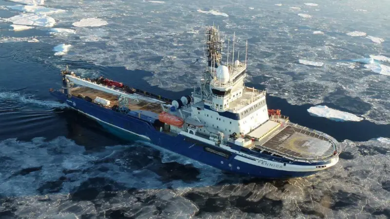 The MSV Fennica is one of a pair of icebreakers to be converted to a cleaner ship design.