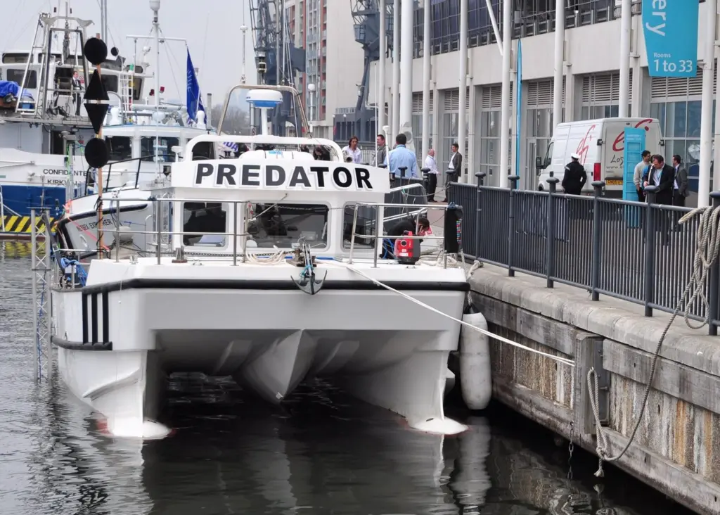 Sonardyne’s vessel, Predator, will be operating in the dock at Oceanology 2012.