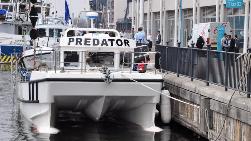 Sonardyne’s vessel, Predator, will be operating in the dock at Oceanology 2012.