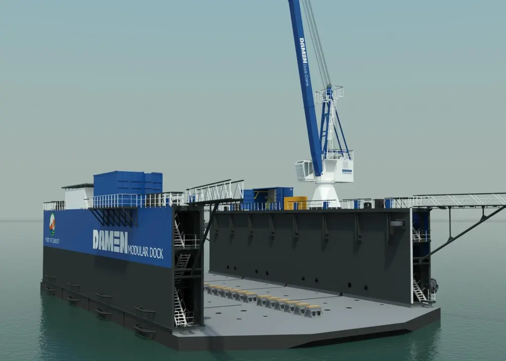 The DMD 4020 bound for the Port of Djibouti