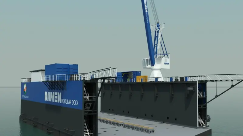 The DMD 4020 bound for the Port of Djibouti