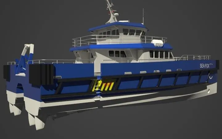 It is believed that the Navalu NxS 24 design will become the first dedicated wind farm support catamaran to be built in France.