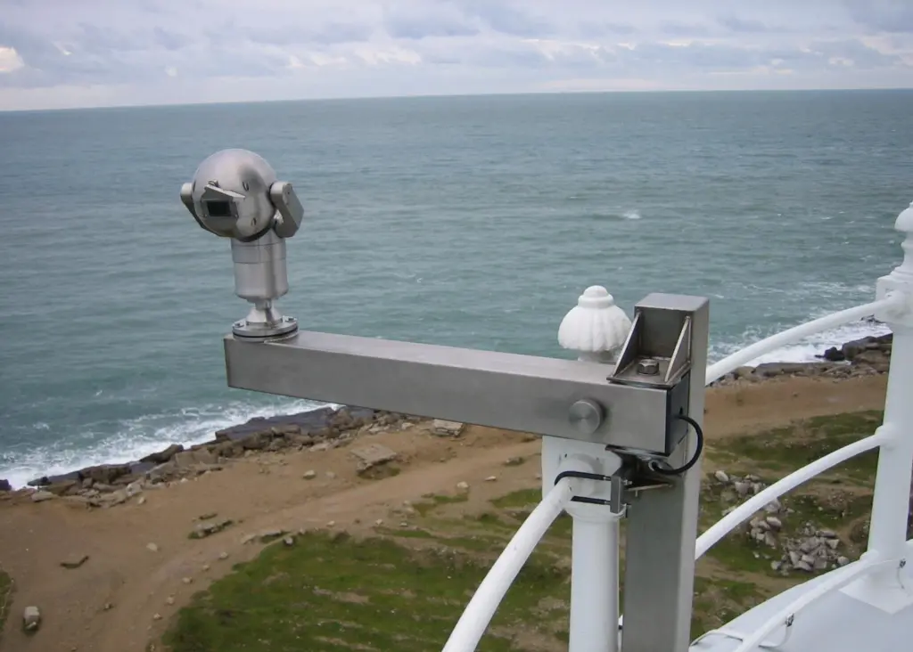 The camera on the lighthouse at Portland Bill enables NCI volunteers to better monitor the safety of climbers, walkers and craft passing close to the cliff edge.
