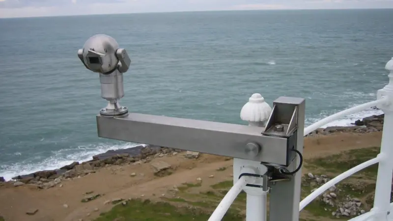 The camera on the lighthouse at Portland Bill enables NCI volunteers to better monitor the safety of climbers, walkers and craft passing close to the cliff edge.
