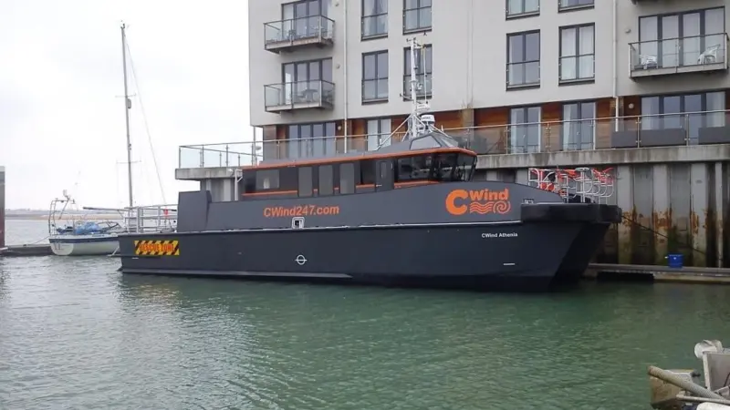 CWind Athenia is part owned by a local skipper, with CWind managing the contracts and finances, through to the QHSE procedures.
