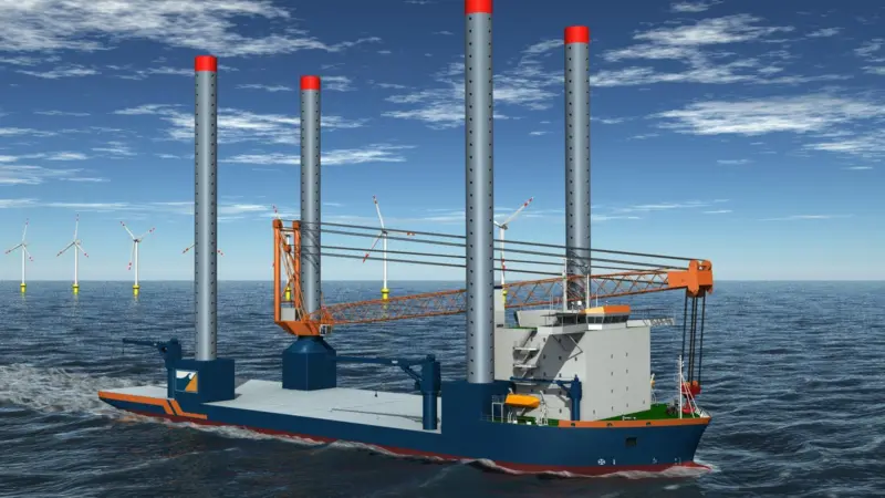 Van Oord has re-ordered its wind turbine installation vessel with Sietas.