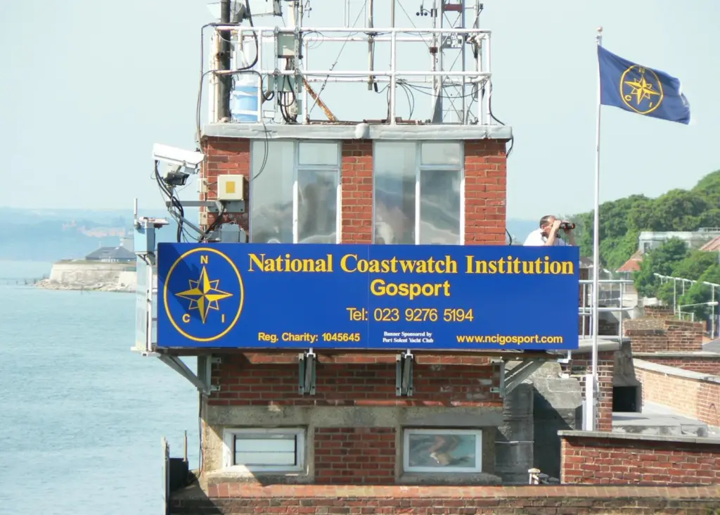 The NCI station at Gosport is housed in the former naval signal tower which overlooks the busy entrance to Portsmouth Harbour at Fort Blockhouse.