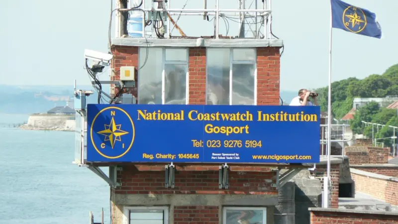 The NCI station at Gosport is housed in the former naval signal tower which overlooks the busy entrance to Portsmouth Harbour at Fort Blockhouse.