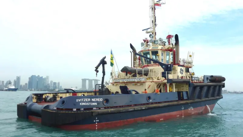 Svitzer Nereid left the Quingdao shipyard bound for the UK on 11 February.