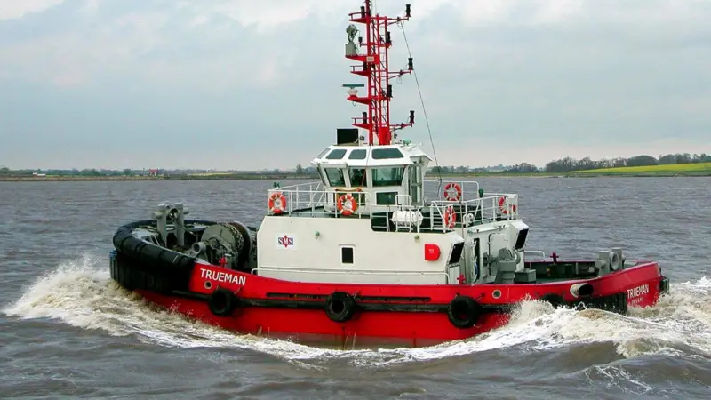 A new branch of SMS Towage Ltd has stationed the ASD tug Trueman in Newport, South Wales. Photo courtesy of Peter Elsom – SMS