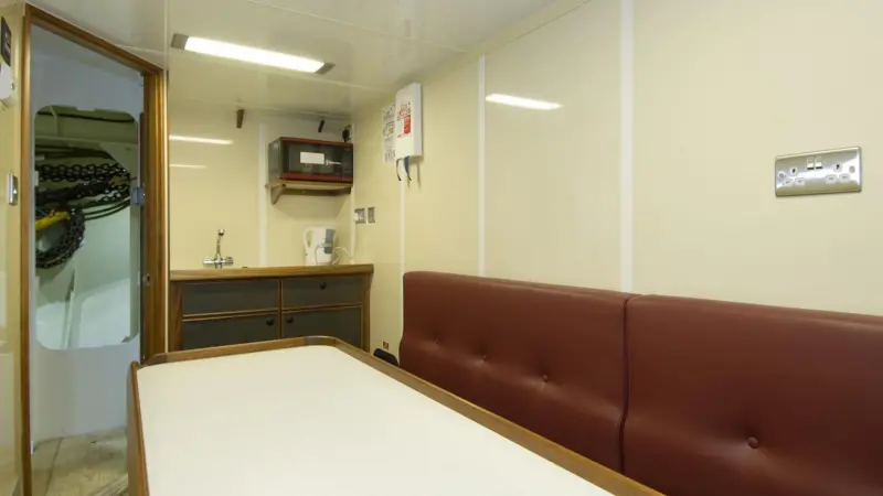 Although a workboat, Sir Bobby Robson has been designed for comfort as well as functionality.