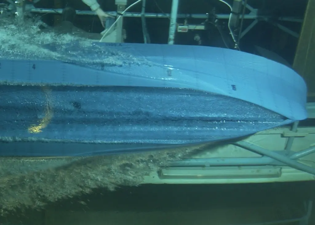 Tank testing has taken place on two ASV hulls designs that correspond to ferries.