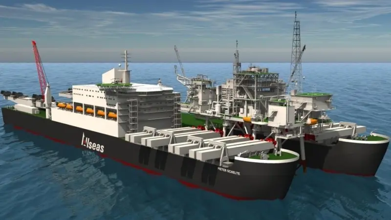 The Pieter Schelte will completely lift the tops off offshore platforms with a weight of up to 48,000 tonnes.