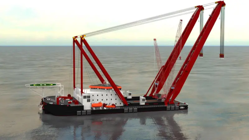 Rambiz II will have a structure allowing cranes to be moved across the deck by 25m.