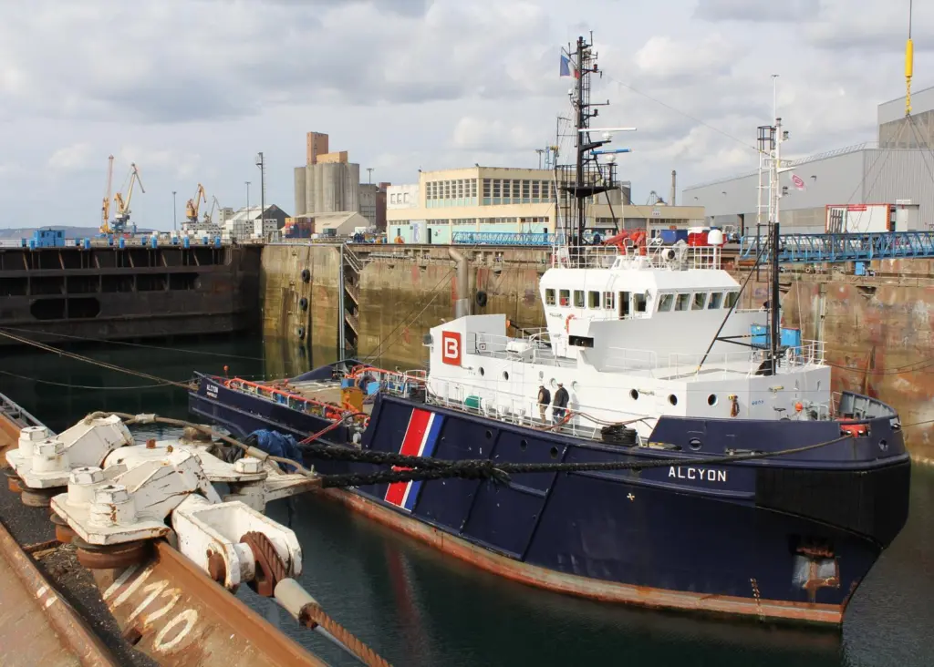 The AHTS ‘Alcyon’ docked at Brest last week