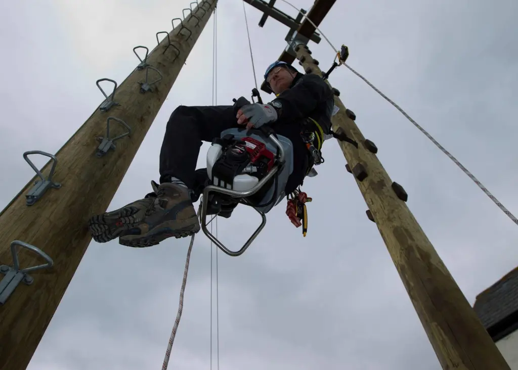 The PowerSeat works with standard approved personal fall arrest systems, and does not replace them