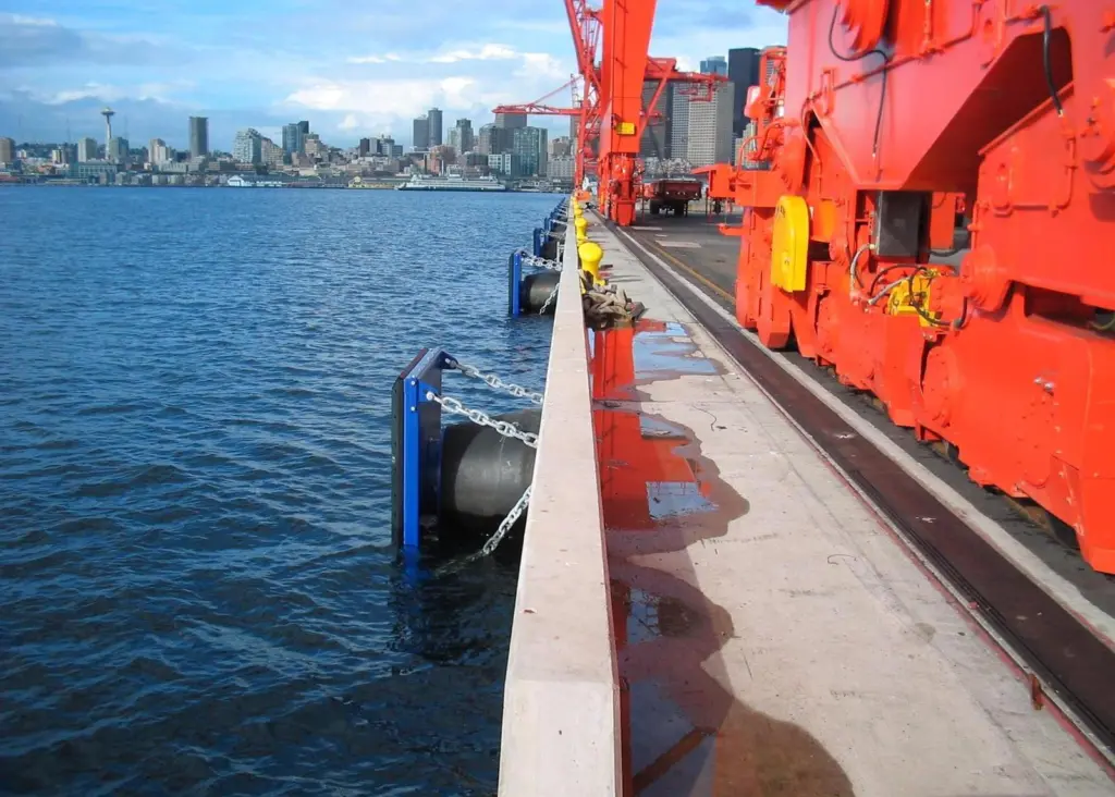 Trelleborg’s marine fender load monitoring system can be used to measure impact or ongoing force from vessels.