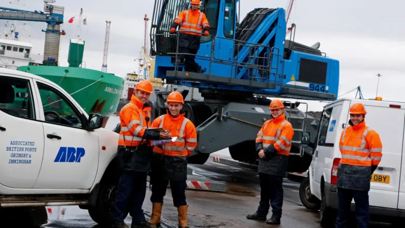 ABP’s operations apprentices at the Port of Immingham.