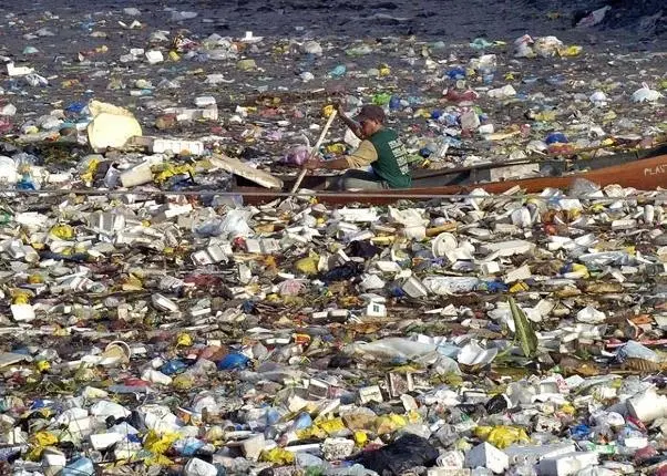 The Great Pacific Garbage Patch covers a truly huge area, much of which is made up of plastic waste.